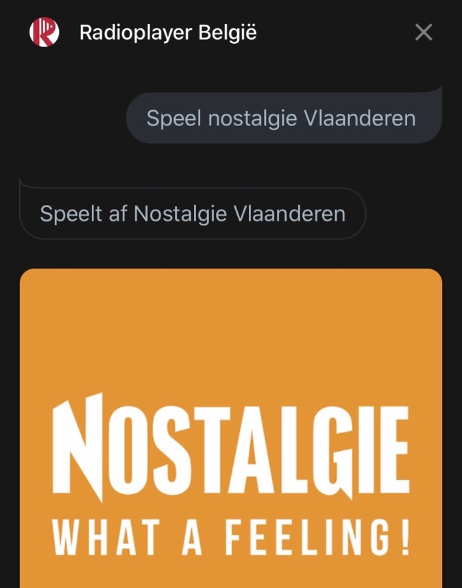 Nostalgie Vlaanderen op Google Assistant