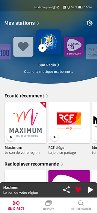 Mes stations on Huawei